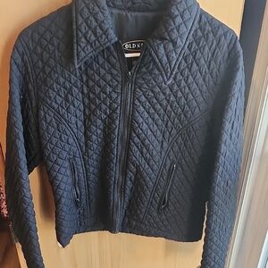 Old Navy Women's Quilted Navy Bomber Jacket